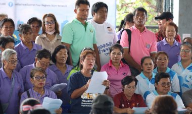 ขบวนคนจนเพื่อสิทธิที่ดินและที่อยู่อาศัยจัดมหกรรมวันที่อยู่อาศัยโลก “สิทธิที่อยู่อาศัย เป็นสิทธิขั้นพื้นฐานของผู้มีรายได้น้อยในการแก้ไขรัฐธรรมนูญ”