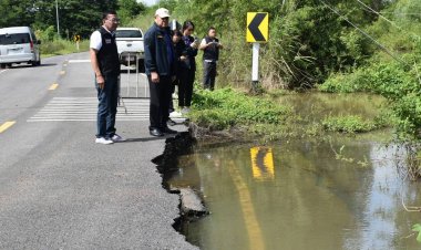 ป.ป.ช.พิจิตรลงพื้นที่ตรวจถนน15ล้านใช้งานยังไม่ถึงปีพังเสียหาย