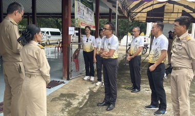 "แสวง บุญมี"เลขาฯกกต.ลงพื้นที่ตรวจความเรียบร้อยเลือกตั้งซ่อมสส.ศรีสะเกษ