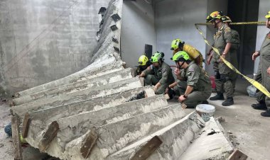 สลด!บันไดปูนถล่มทับช่างไฟดับขณะต่อเติมโรงแรมย่านห้วยขวาง