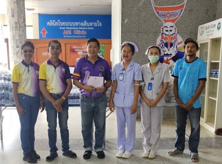 SY 59 ปันน้ำใจมอบข้าวกล่อง-น้ำดื่มบุคลากรทางการแพทย์ รพ.เลย