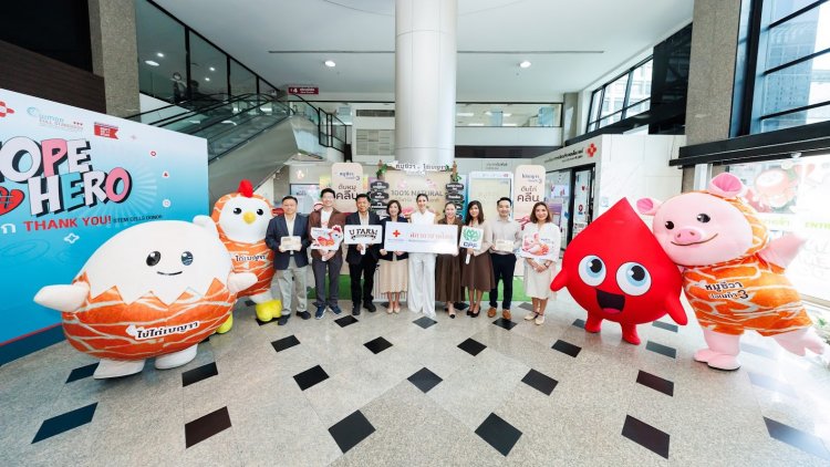 บริจาคเลือดสภากาชาด รับข้าวกล่อง 2 เมนูเด็ดจากตับหมูชีวา-ไก่เบญจา