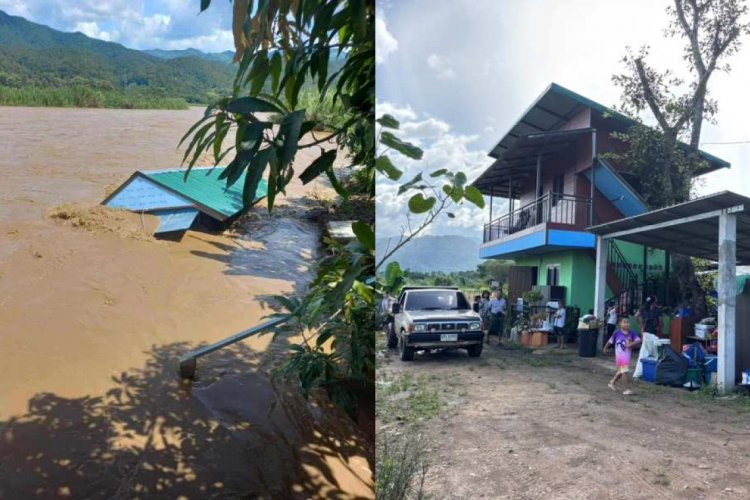 หนีตายรอดหวุดหวิด!น้ำยวมพัดบ้านทั้งหลังลอยหายต่อหน้าต่อตา