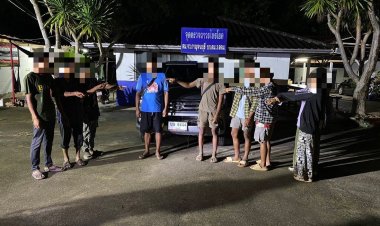 ทะลักไม่หยุด!ตม.จว.กาญจนบุรี สกัดจับรถขนแรงงานต่างด้าว 4 คัน