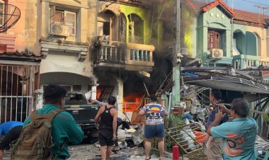 สลด!แก๊สหุงต้มระเบิดในหมู่บ้านย่านปทุมธานีเสียชีวิต 1 เจ็บ 7