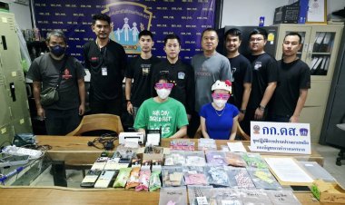 ดส.บุกรวบ "ดาวติ๊กต็อก" พร้อมแฟนหนุ่ม ลอบขาย ยาเสพติดยึดของกลางเพียบ