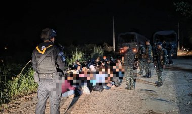 แรงงานเถื่อนทะลักเข้าชายแดนแม่สอด ทพ.35 สกัดจับได้กว่าครึ่งร้อย