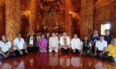 สว.051ร่วมพิธีถวายผ้ากฐินสามัคคี วัดสันป่างิ้วงาม