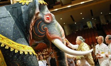 พิธีบวงสรวงการแสดงโขนมูลนิธิส่งเสริมศิลปาชีพ ตอน “สัตยาพาลี”