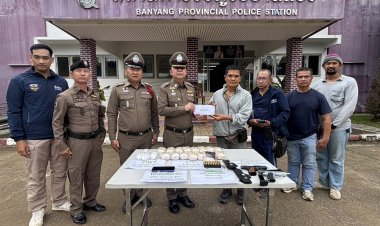 “รองโอ๋”  รองผู้บังคับการตำรวจภูธรจังหวัดพิษณุโลกแถลงผลการจับกุมยาเสพติด