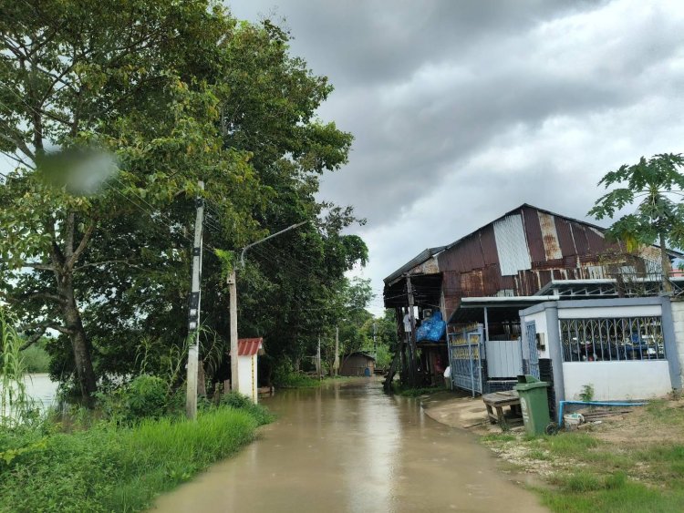 พิษพายุ "บัวลอย"ฝนตกหนักท่วมอำเภอนาดี-ประจันตคาม เร่งช่วยเหลือผู้ประสบภัย
