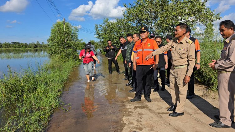 เขื่อนหัวนาศรีสะเกษเปิดประตูระบายน้ำทั้ง 14 ประตูน้ำเอ่อท่วมหลายชุมชนท้ายน้ำ
