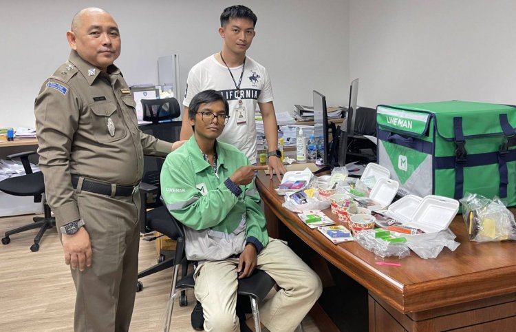 รวบไรเดอร์หวยใสลอบขายบุหรี่ไฟฟ้าซุกกล่องอาหารส่งลูกค้ายานคลองหลวง