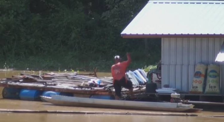 ฝนตกหนักแม่น้ำสะแกกรังเพิ่มสูงขึ้น ชาวเรือนแพเตรียมพร้อมเคลื่อนย้ายหนีน้ำเอ่อท่วม