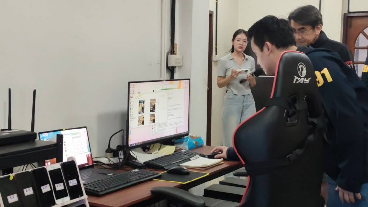 ทลายแก๊งชาวจีนเช่าบ้านหรูย่านลาดพร้าวเป็นฐานคอลเซ็นเตอร์หลอกเหยื่อ