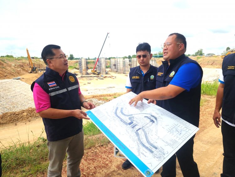 กรมชลประทานเดินหน้าโครงการงบ197ล้านสร้างปตร.บ้านวังจิกแม่น้ำยมพิจิตรมั่นใจแล้วเสร็จตามสัญญาเมษา69