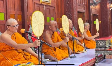 “หลวงพ่ออ๊อด” วัดสายไหมและปชช. ประกอบพิธีบำเพ็ญกุศลสวดพระอภิธรรมอุทิศถวายพระราชกุศลแด่ “พระพันปีหลวง”
