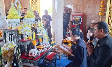 ผู้ว่าฯศรีสะเกษเปิดงานสมโภชศาลหลักเมืองปรางค์กู่และเฉลิมฉลองวันสถาปนาอำเภอปรางค์กู่ ปี 2568