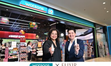 Watsons x ELIXIR สองผู้นำด้านความงามอันดับหนึ่งผนึกกำลัง! ขับเคลื่อนนวัตกรรมพรีเมียมสกินแคร์เพื่อยกระดับประสบการณ์ผู้บริโภค
