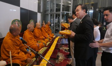เทศบาลนครสมุทรปราการ จัดพิธีทำบุญให้ "ชนม์สวัสดิ์ อัศวเหม" และผู้ล่วงลับที่หอชมเมือง