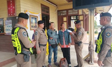 ทล.ภาค 6 ชัยภูมิรวบ "รัชพล"คาสถานีรถไฟจัตุรัสหลบหนีคดีหมายจับ"รับของโจร"ปี 2566