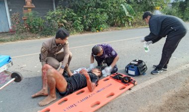 เชิดชูสีกากีน้ำดี!ตร.สายตรวจ สภ.ศรีมหาโพธิเป็นได้ทั้งตำรวจและกู้ภัย