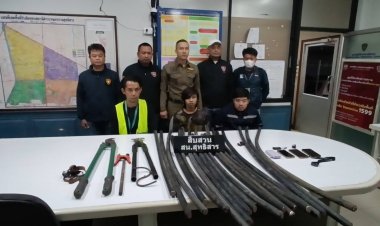 สืบสุทธิสารจับ 3 ผู้ต้องหาตัดสายเคเบิ้ลกลางดึกยึดของกลาง-กระบะก่อเหตุ