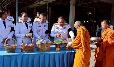 อำเภอปรางค์กู่ร่วมประกอบพิธีเฉลิมพระเกียรติ ครบ 100 ปี วันคล้ายวันสวรรคต รัชกาลที่ 6