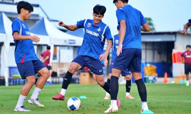 "ทีมชาติไทย"ซ้อมเจาะบุคคล "ชมพัฒน์-วิชั่น"ยันไม่กดดัน