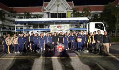 อส.พิจิตร 36 นายล่องใต้ช่วยฟื้นฟู เมืองหาดใหญ่ จ.สงขลา