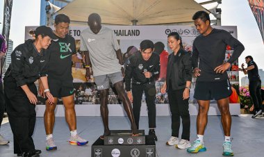 "คิปโชเก้" ทิ้งรอยเท้าแห่งความทรงจำเมืองไทย สวนเบญจกิติ