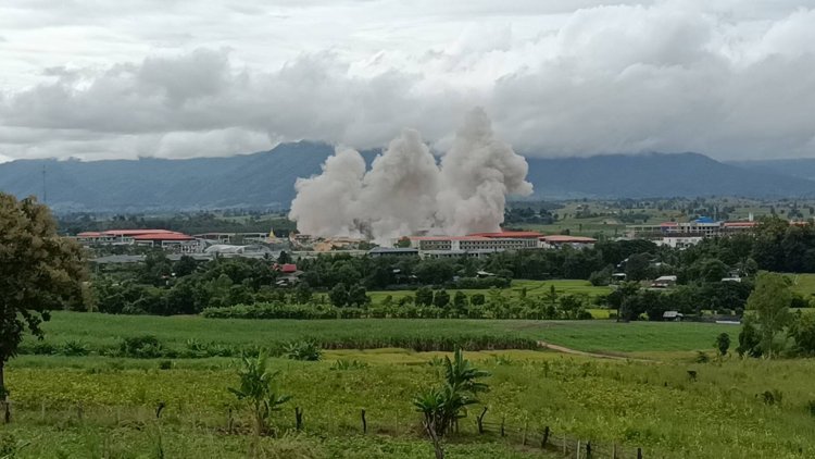 ทหารเมียนมา ร่วม BGF ระเบิดอาคารสำนักงาน KK Park  ครั้งที่ 23