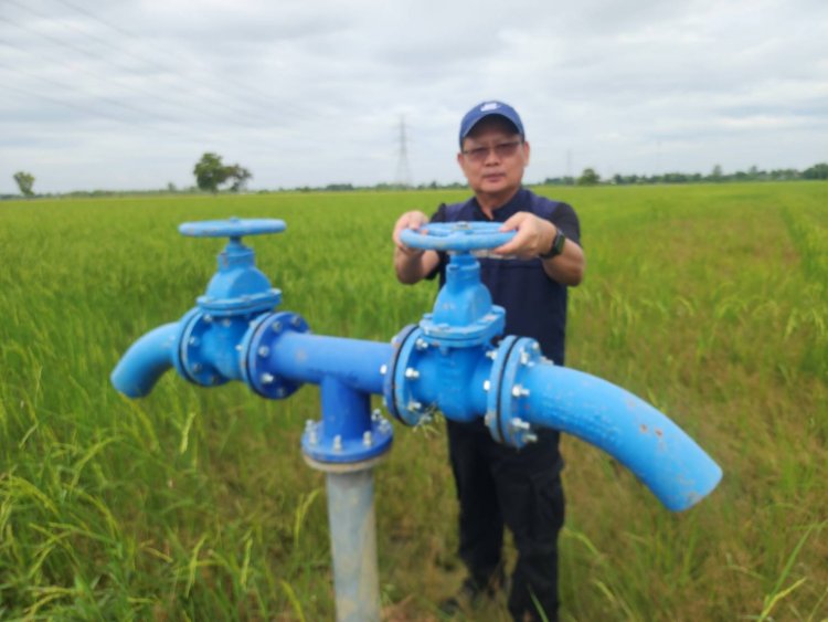 เปิดก๊อกน้ำทำนา!ชลประทานพิจิตรทุ่มงบ50ล้านสร้างสถานีสูบน้ำพร้อมระบบท่อส่งน้ำแล้วเสร็จ