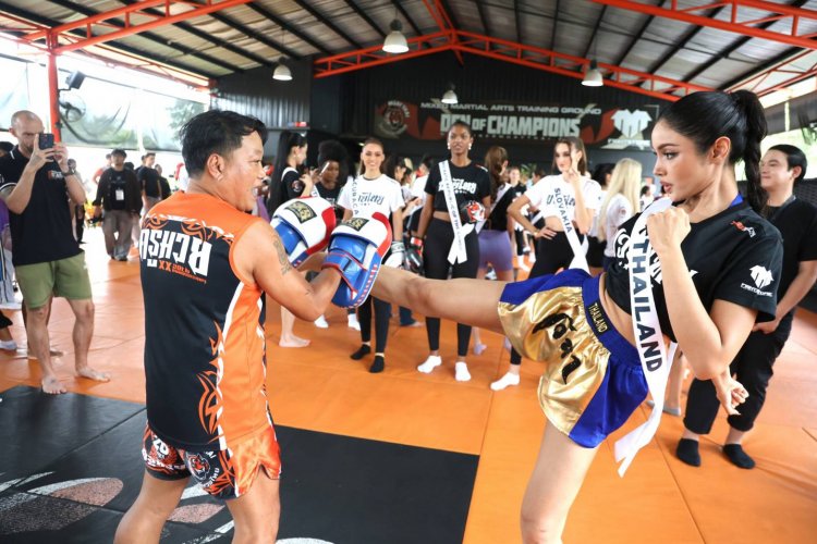“สวยได้สตรองด้วย” นางงาม MU2025 ใส่นวมลุย “ไทยเกอร์ มวยไทย”