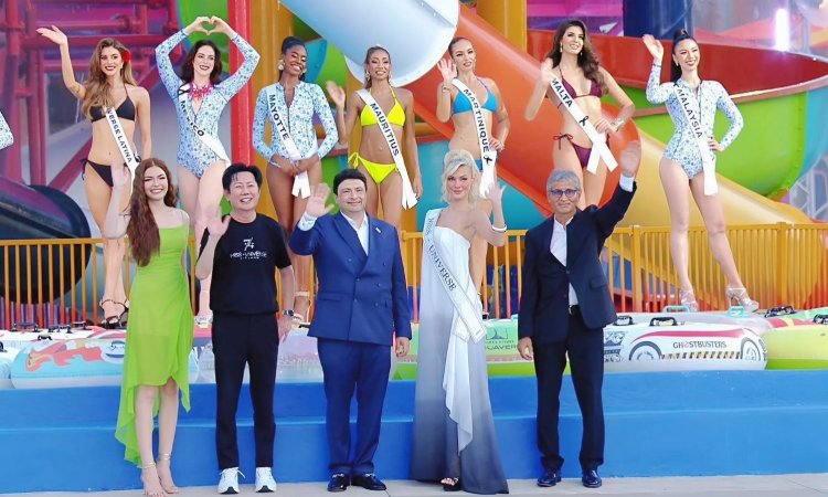 ครั้งแรกของจักรวาล!!! กับ แฟชั่นโชว์ชุดว่ายน้ำ Miss Universe 2025 #74thสาดความร้อนแรงกลางโคลัมเบีย พิคเจอร์ส อควาเวิร์ส พัทยา