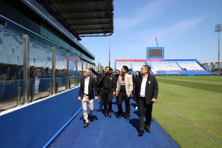 ผู้ว่าฯ เอกวิทย์  ลงพื้นที่อำเภอธัญบุรี  เยือนสนาม TRUE BG STADIUM