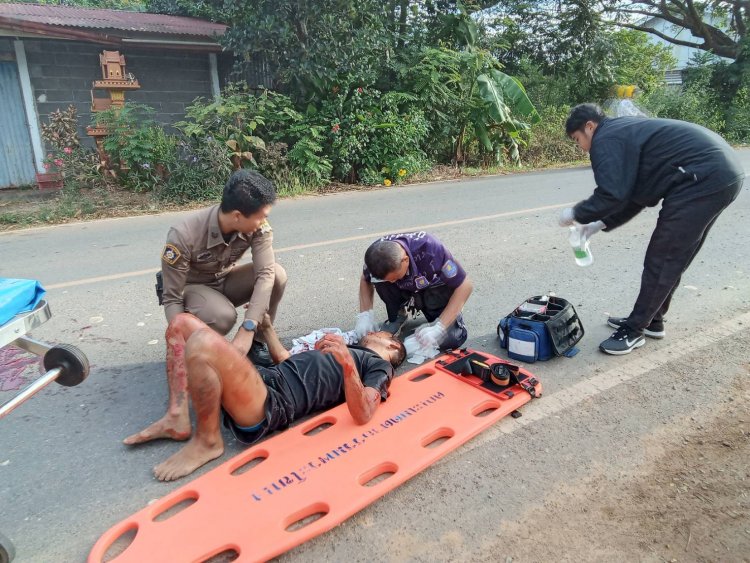 เชิดชูสีกากีน้ำดี!ตร.สายตรวจ สภ.ศรีมหาโพธิเป็นได้ทั้งตำรวจและกู้ภัย