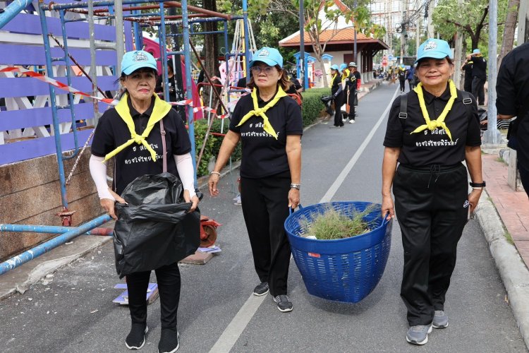 จิตอาสาบางปูรวมพลัง ร่วมทำความดีถวายพ่อหลวงรัชกาลที่ 6 ครบรอบ 100 ปี วันสวรรคต