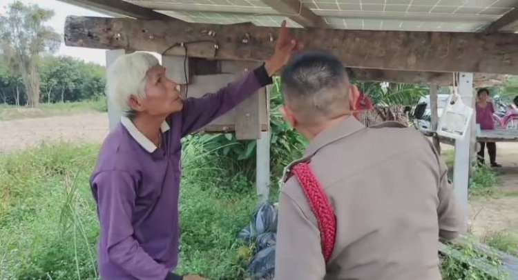 คุณตาโกรธควันออกหู!โจรแสบลักสายไฟเชื่อมแผงโซล่าเชลล์หมดเกลี้ยง