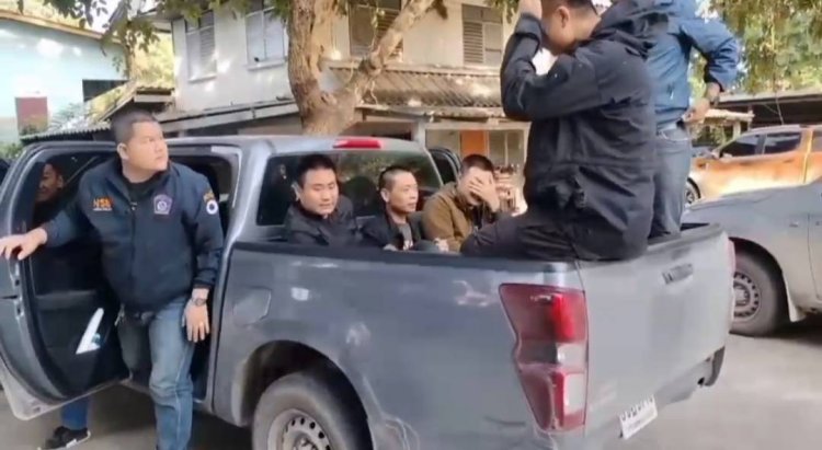 ตำรวจลานสักรวบ 3 หนุ่มจีนหลบหนีเข้าเมืองผิดกม.อ้างถูกหลอกไปกัมพูชา