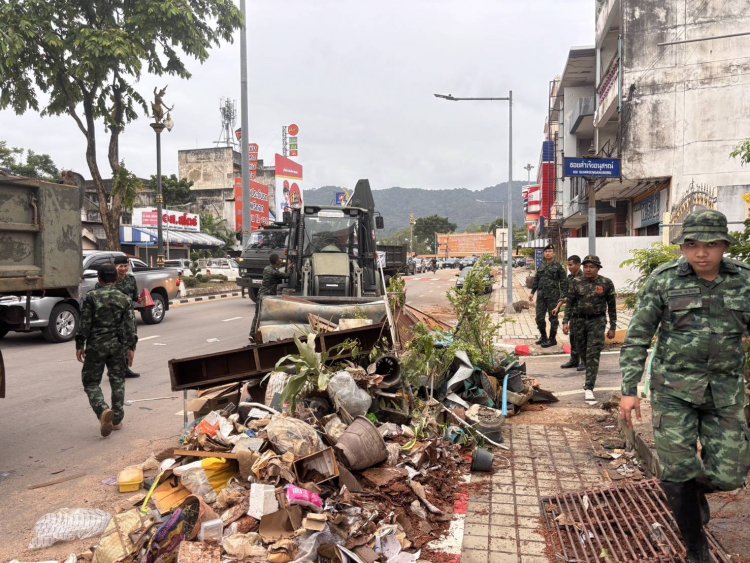 มหานทีจาก "หาดใหญ่"คืนสู่ภาวะปกติ ทิ้งไว้แต่คราบน้ำตา ความหายนะ