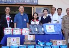 สภากาชาดไทย–เหล่ากาชาดศรีสะเกษ ลงพื้นที่กันทรลักษ์ มอบถุงยังชีพ เติมกำลังใจผู้อพยพชายแดนไทย–กัมพูชา