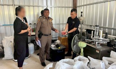 ปูพรม  10 จุด ทลาย 2 เครือข่ายลักลอบผลิต4x100 มรณะมอมเมาเยาวชนยึดของกลางเพียบ