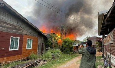 ปะทะเดือด!เขมรยิงปืน ค. ตกชุมชนโคกสูง ไฟไหม้ยุ้งข้าวชาวบ้าน