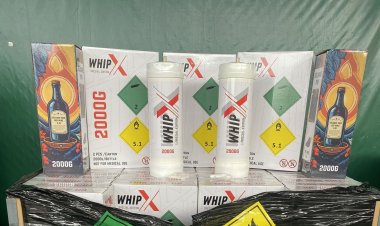 กรมศุลกากร ตรวจยึด "ก๊าซหัวเราะ“ (Happy Gas) มูลค่าความเสียหายทางเศรษฐกิจกว่า 70 ล้านบาท