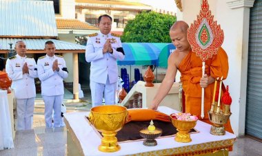 พระราชทานผ้าไตร-ภัตตาหารสามหาบส่งดวงวิญญาณ "พลทหารภานุวัฒน์"สู่สัมปรายภพ