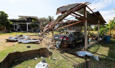 หลังหยุดยิง เปิดภาพ บ้านหนองเสม็ด โดนเขมรรัว BM21  บ้าน-รถ พังยับ