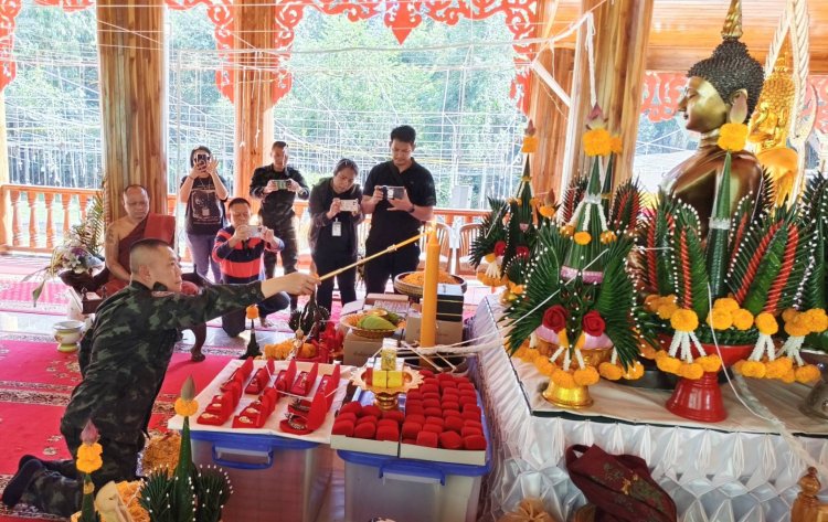 วัดกุดสมิง ดินแดนพญานาค 5 ตระกูลศรีสะเกษ จัดพิธี สมโภชน์ พระพุทธกรุตสมิงชัยมงคล