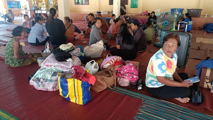 คนชายขอบสระแก้วอพยพหนีภัยสู้รบไทย-เขมร เข้าพักศูนย์พักพิงปราจีนบุรี 8 แห่งต่อเนื่อง