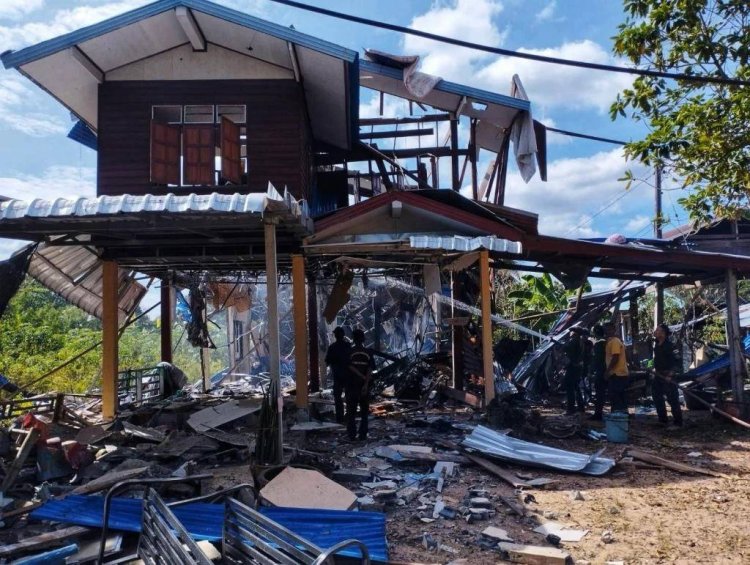 กัมพูชาระดมยิง BM-21 ถล่มบ้านเรือนกันทรลักษณ์ประชาชนผู้บริสุทธิ์เสียชีวิต 1